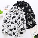 Gothic Casual Shirts Animal Print