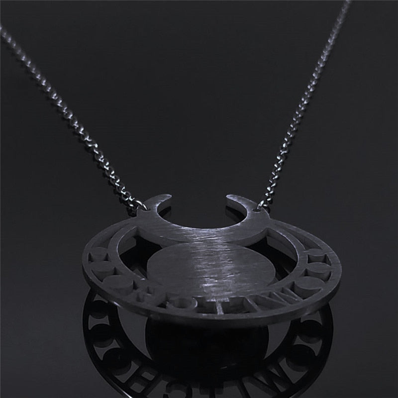 Witch Moon Stainless Steel Necklace