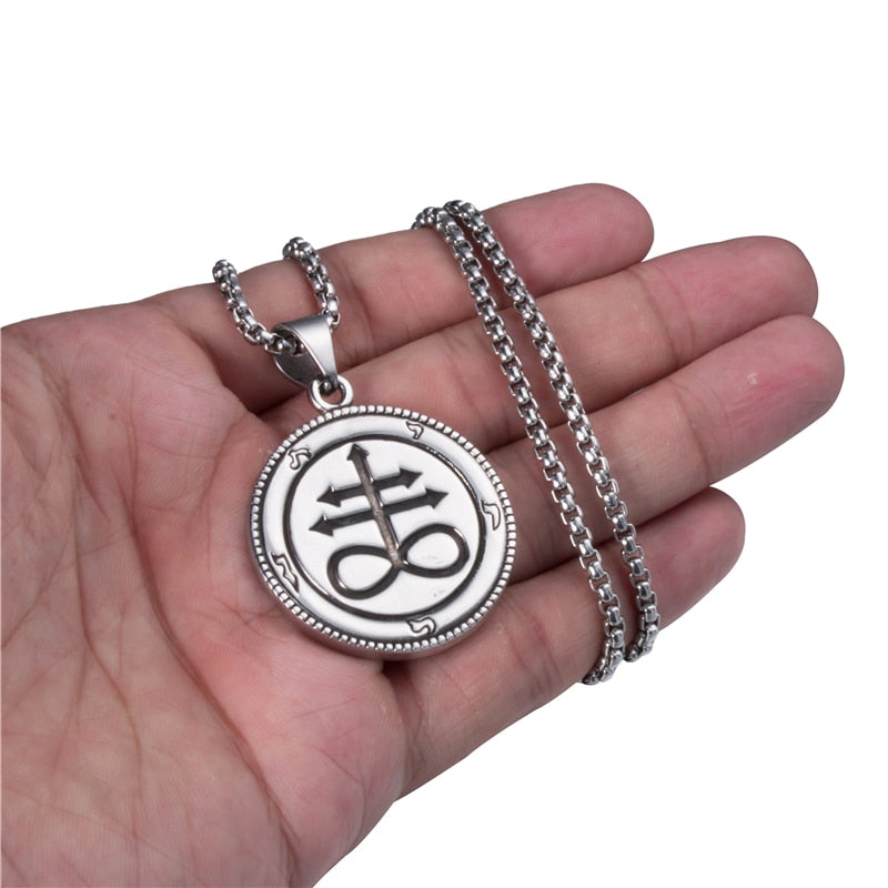 Stainless Steel Pendant Necklace Baphomet