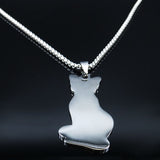 Sphynx Cat Stainless Steel Necklace Pendant