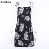 Gothic Vintage Punk Dragon Print Dresses Chic