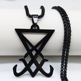 Church of Satan Stainless Steel Statement Necklace