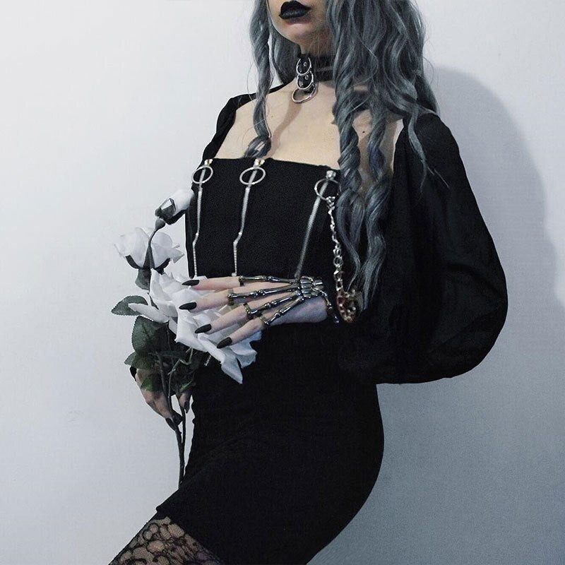 Gothic Punk Sexy Crop Tops