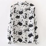 Gothic Casual Shirts Animal Print