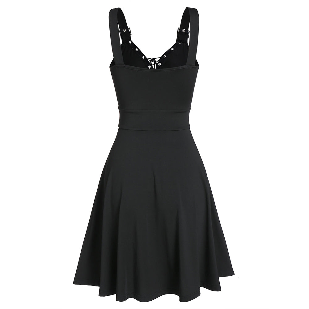 Sleeveless Sexy Punk Dress