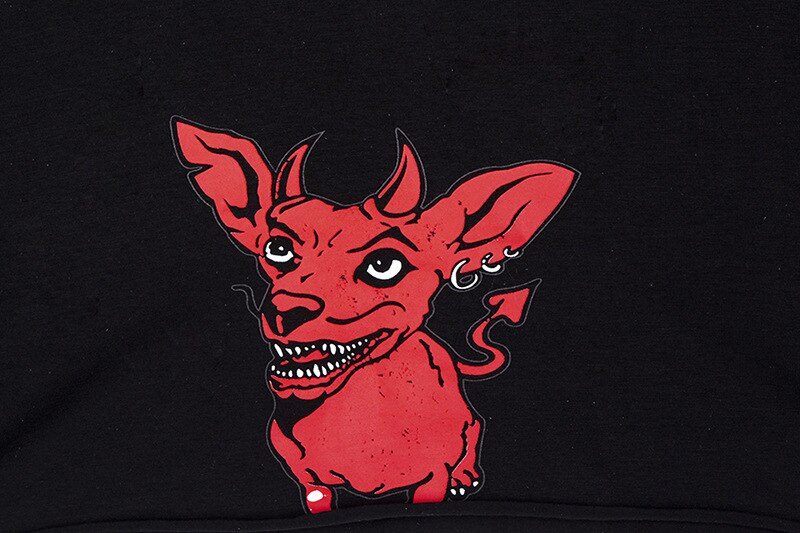 Red Dog Women Crop Tops T-shirt
