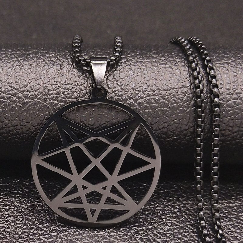 Black Stainless Steel Pendant Necklace