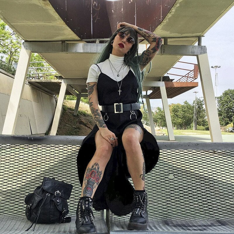 Gothic Black Long Dress