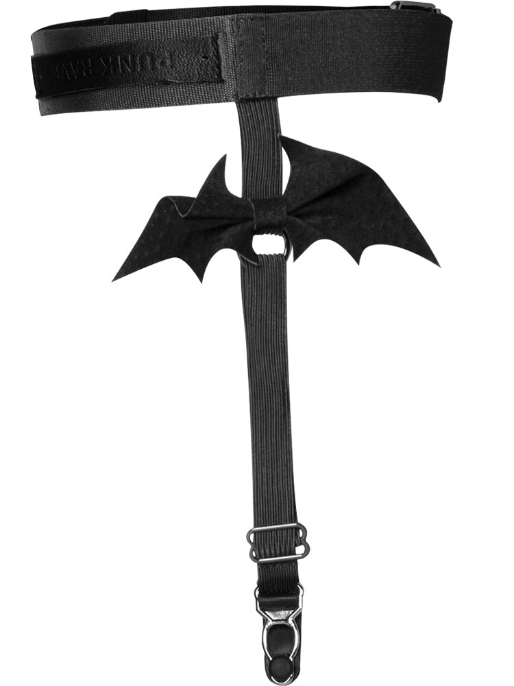 Goth Bat Black Leg Ring
