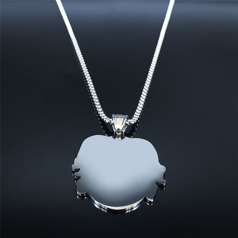Bullhorn Witch Stainless Steel Chain Necklace