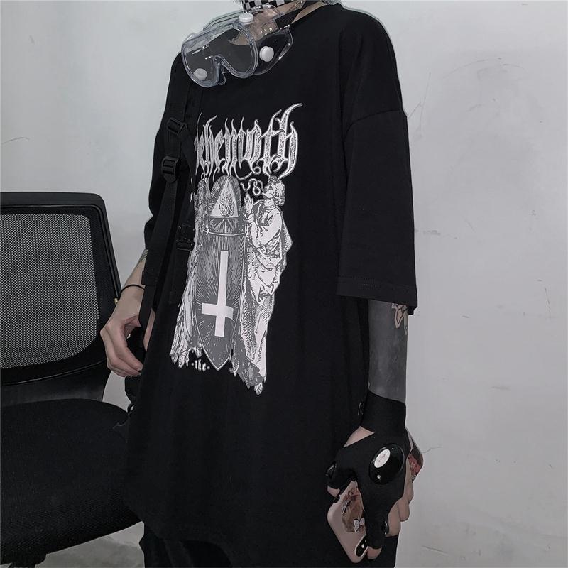 Cross T-Skirt Short Sleeve Plus Size
