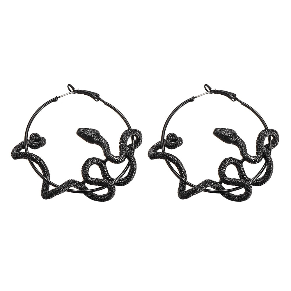 Gothic Cool Snake Earrings