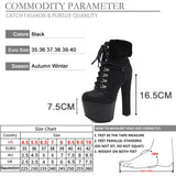 High Heels Punk Shoes Boot