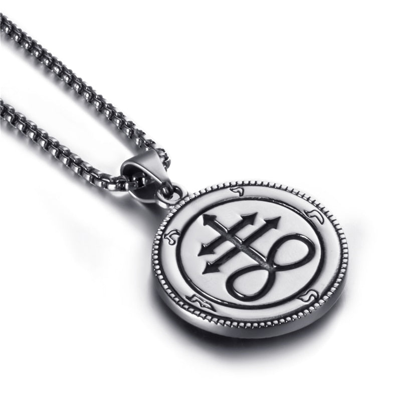 Stainless Steel Pendant Necklace Baphomet