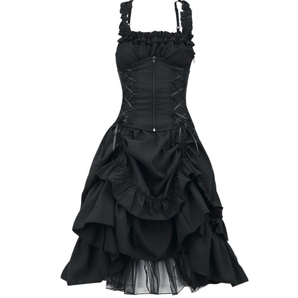Gothic Sexy Dresses Strappy Bandage