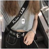 Gothic Black Adjustable Belt