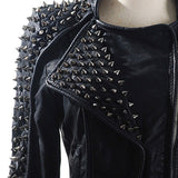Punk Rivet Faux Leather PU Jacket