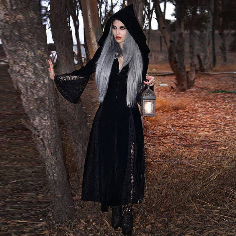 Empire Hooded Maxi Dress