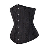 Steel Boned Underbust Corset Black
