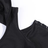 Gothic Punk Off Shoulder Dress