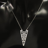 Moon Pentagram Stainless Steel Necklace