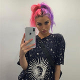 Long T-Shirt Gothic Grunge Black