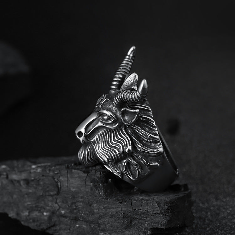 Goat Horn Head Ring