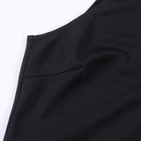 High Waist Pleated Dress Gothic Darkness