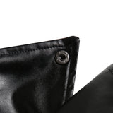 Leather Gothic Black Short Bodycon Dress