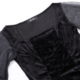 High Waist Plain Mesh Dresses