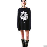 Funny Unisex Sweatshirts Eye Oversized