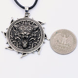 Wolf Pendant Necklace Viking Jewelry