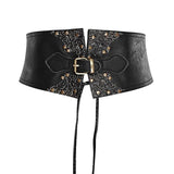 Gothic Retro Pattern Black Girdle