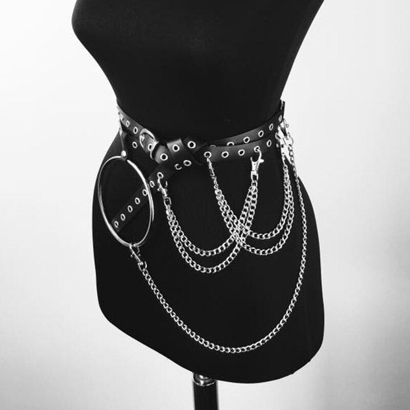 Punk Leather Bondage Harness