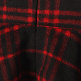 Vintage Black and Red Plaid Skirt