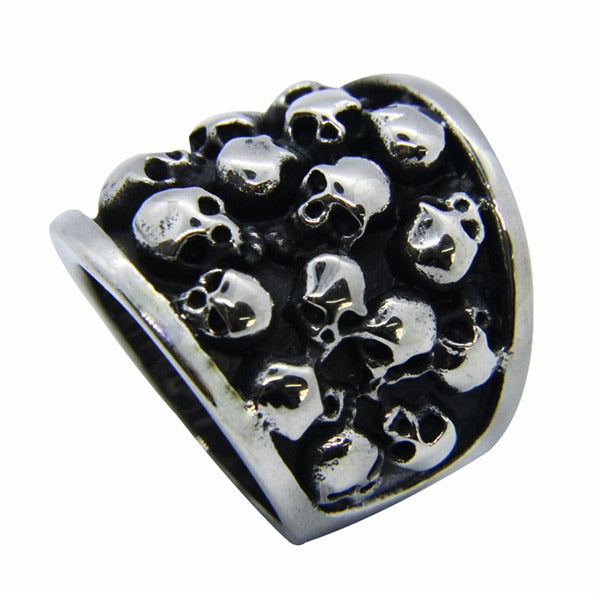 Big Many Skull Ring