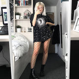 Short Sleeve Print Dress