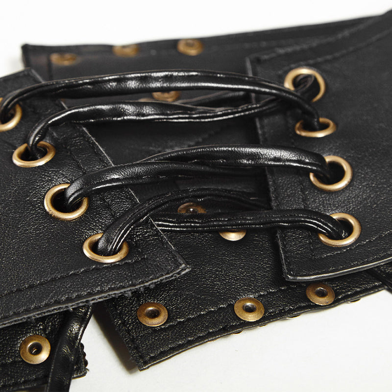 Gothic Retro Pattern Black Girdle