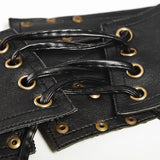 Gothic Retro Pattern Black Girdle