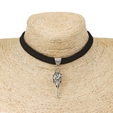 Skull Bird Choker Necklace