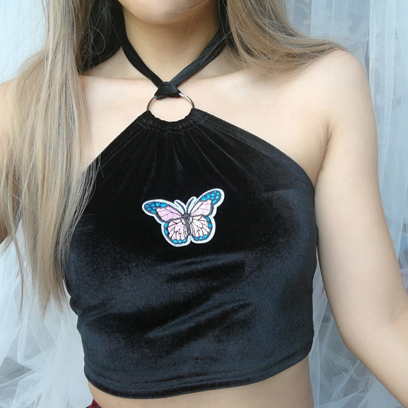 Gothic Camisole Butterful Print
