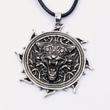 Wolf Pendant Necklace Viking Jewelry