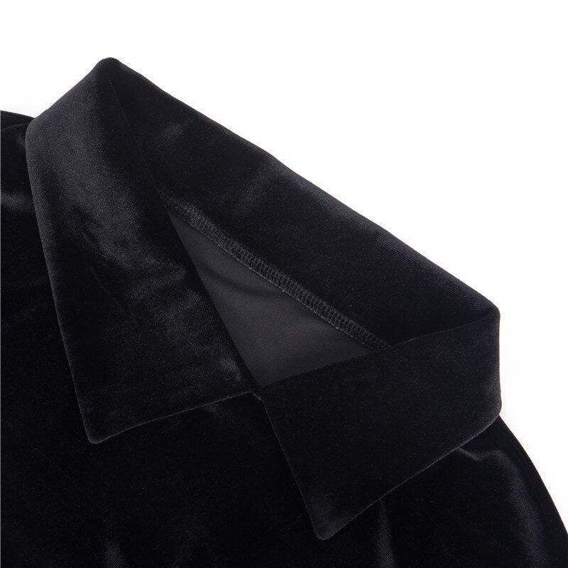 Gothic Punk Crop Female Hoodies