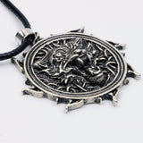 Wolf Pendant Necklace Viking Jewelry