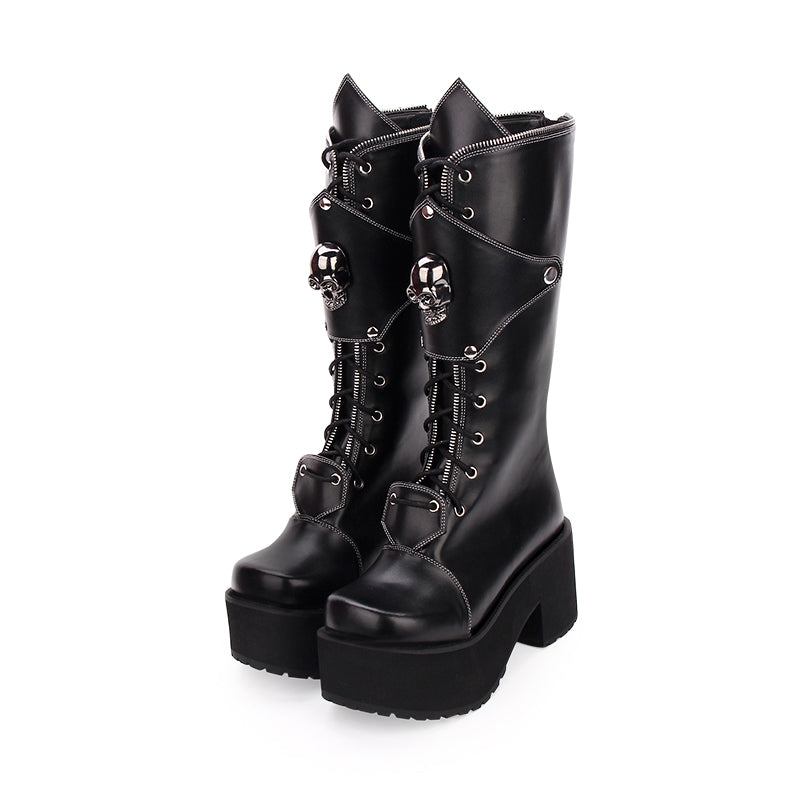 Gothic Punk High Boots