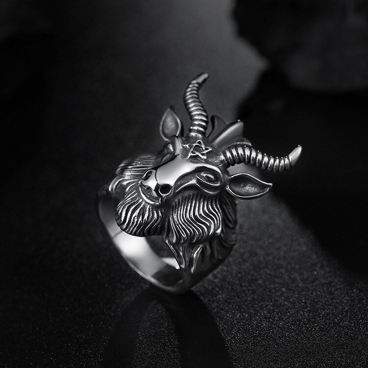 Goat Horn Head Ring