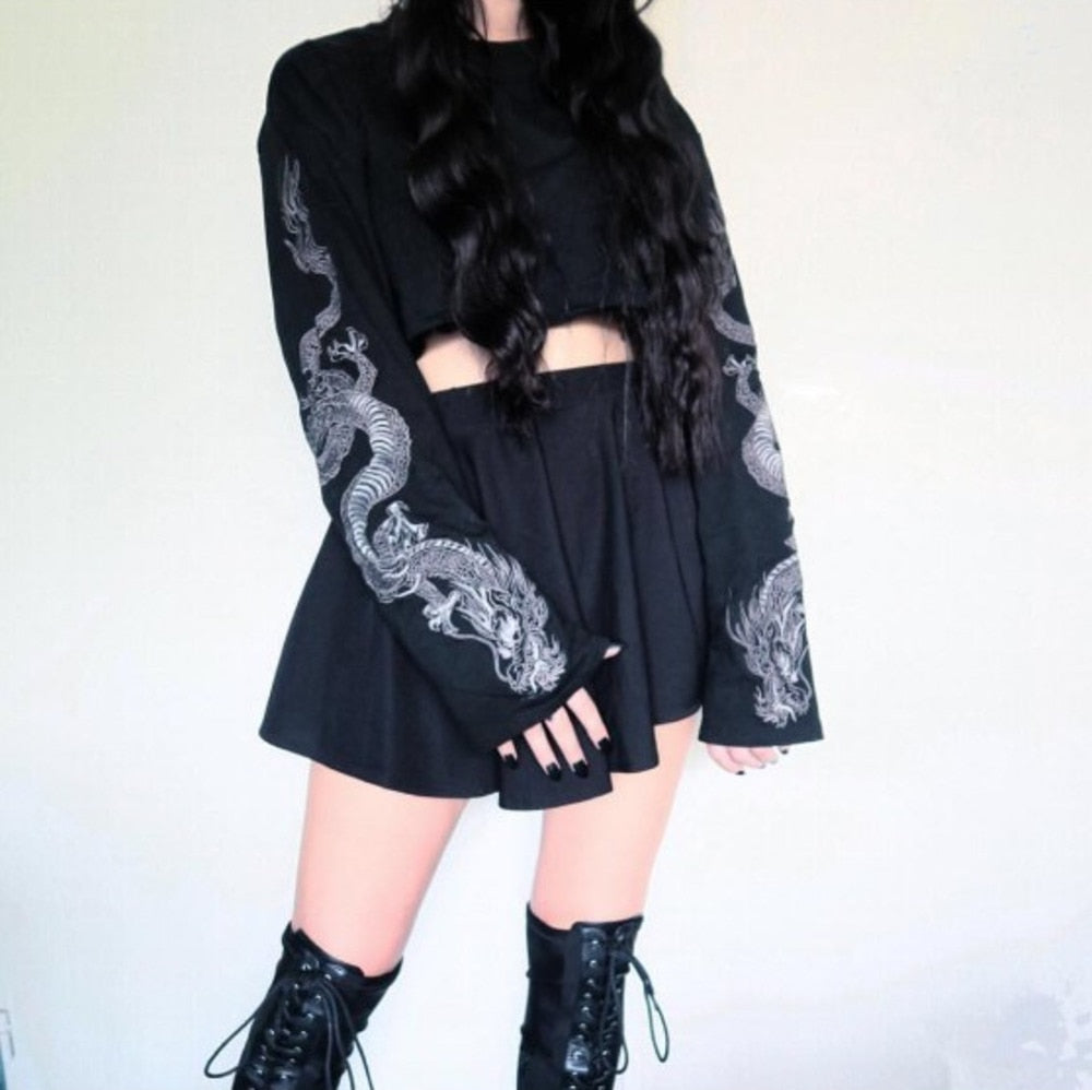 Dragon Embroidery Long Sleeve