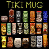 Tiki keller cocktail glass