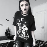 Skull Print Women T-shirt