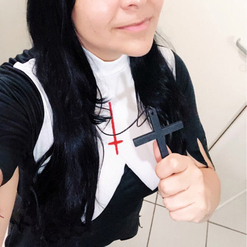 Halloween Costumes Horror Nun Set